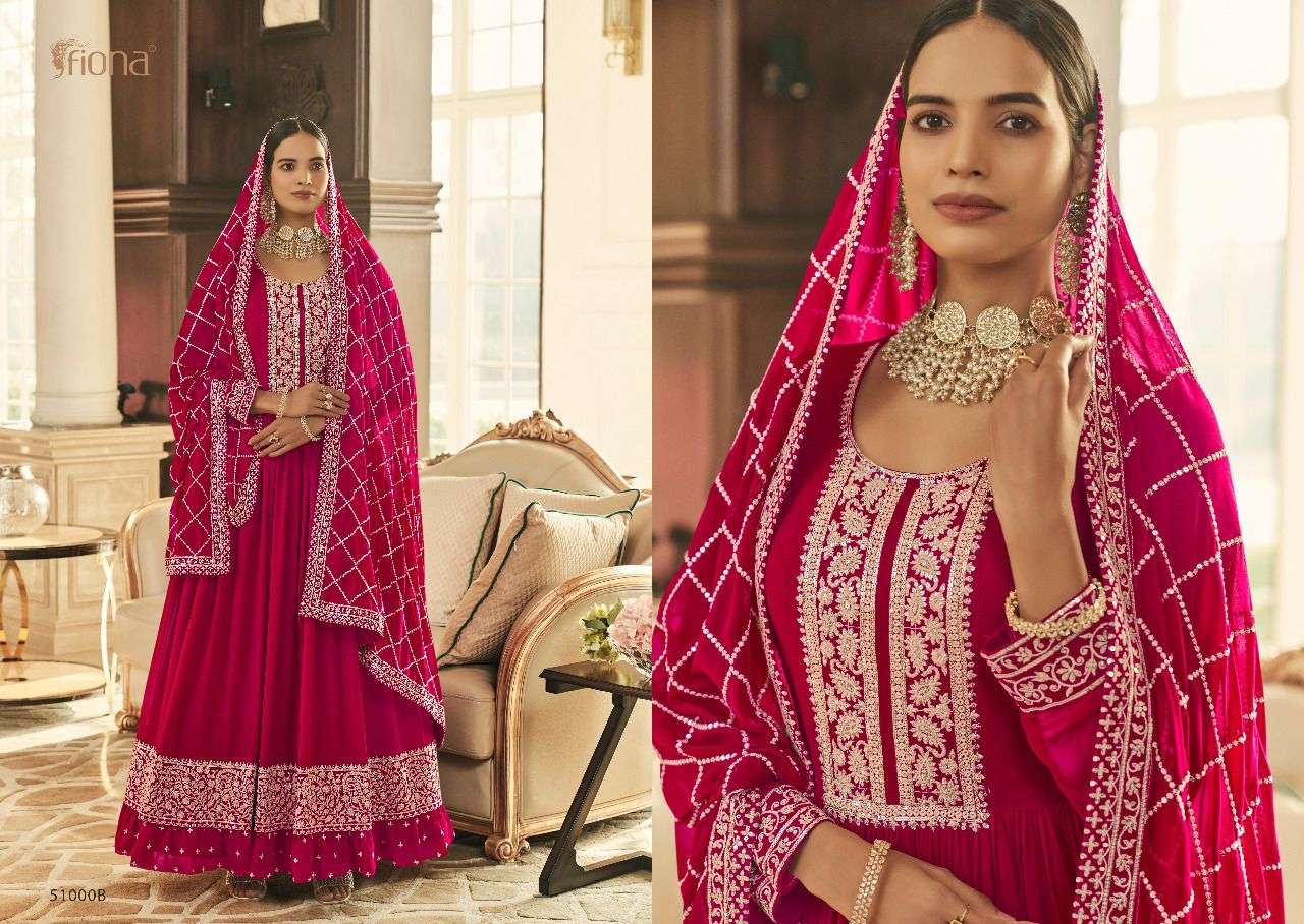 fiona present sachi georgette free size stitch long wedding suits