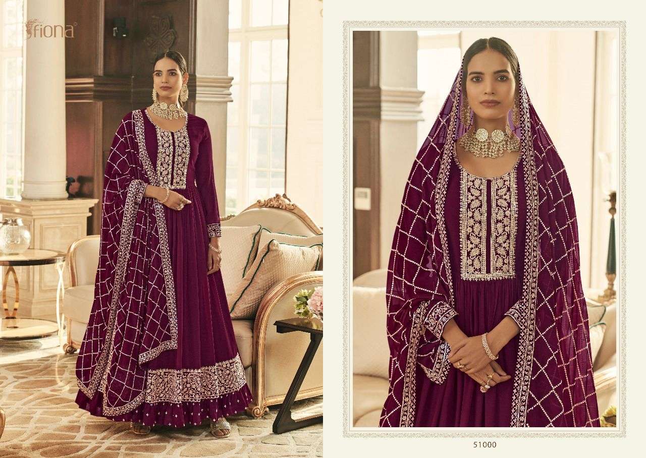 fiona present sachi georgette free size stitch long wedding suits