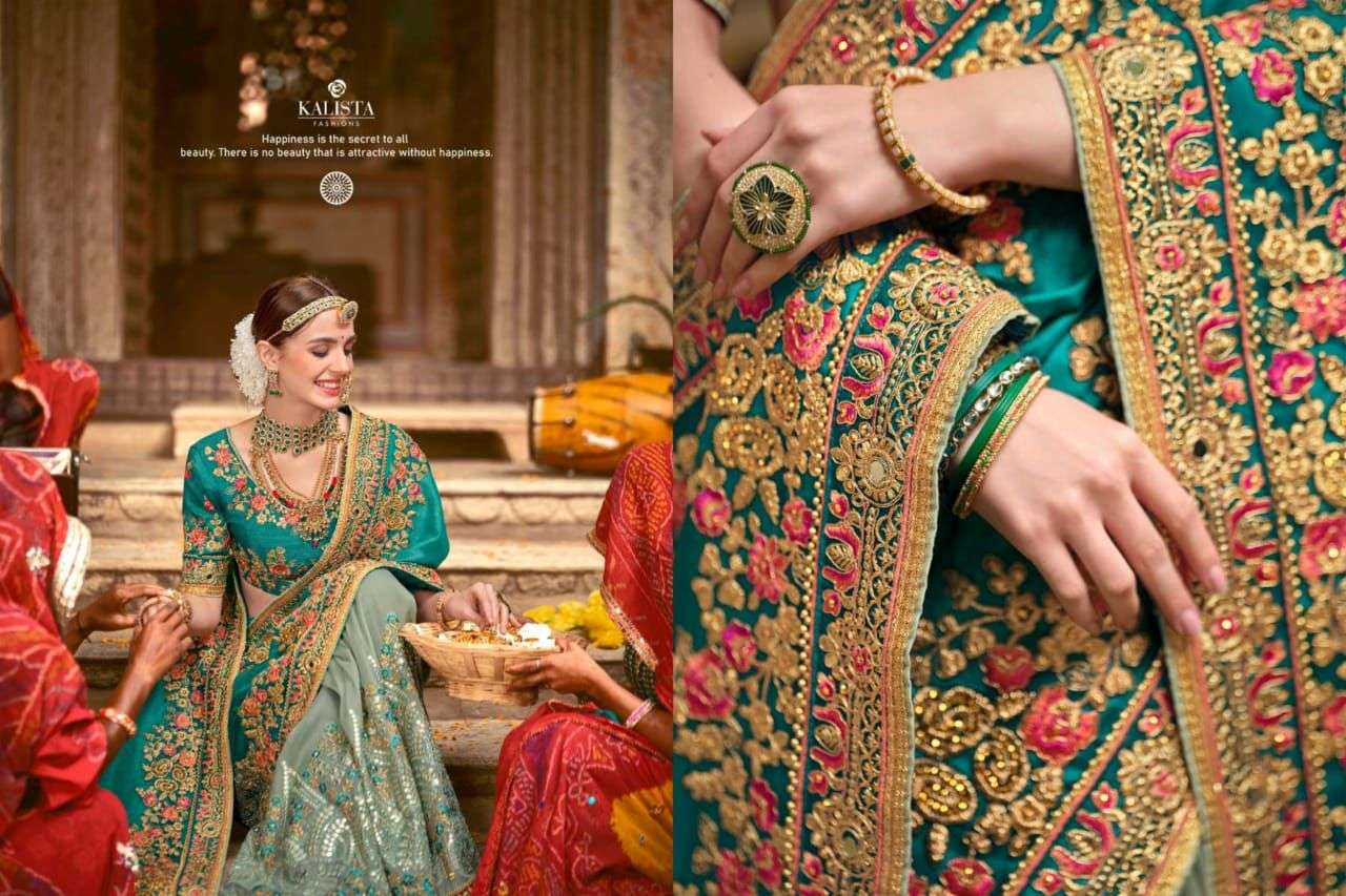 Kalista khwaab vol 18 glass organza designer sarees for festival