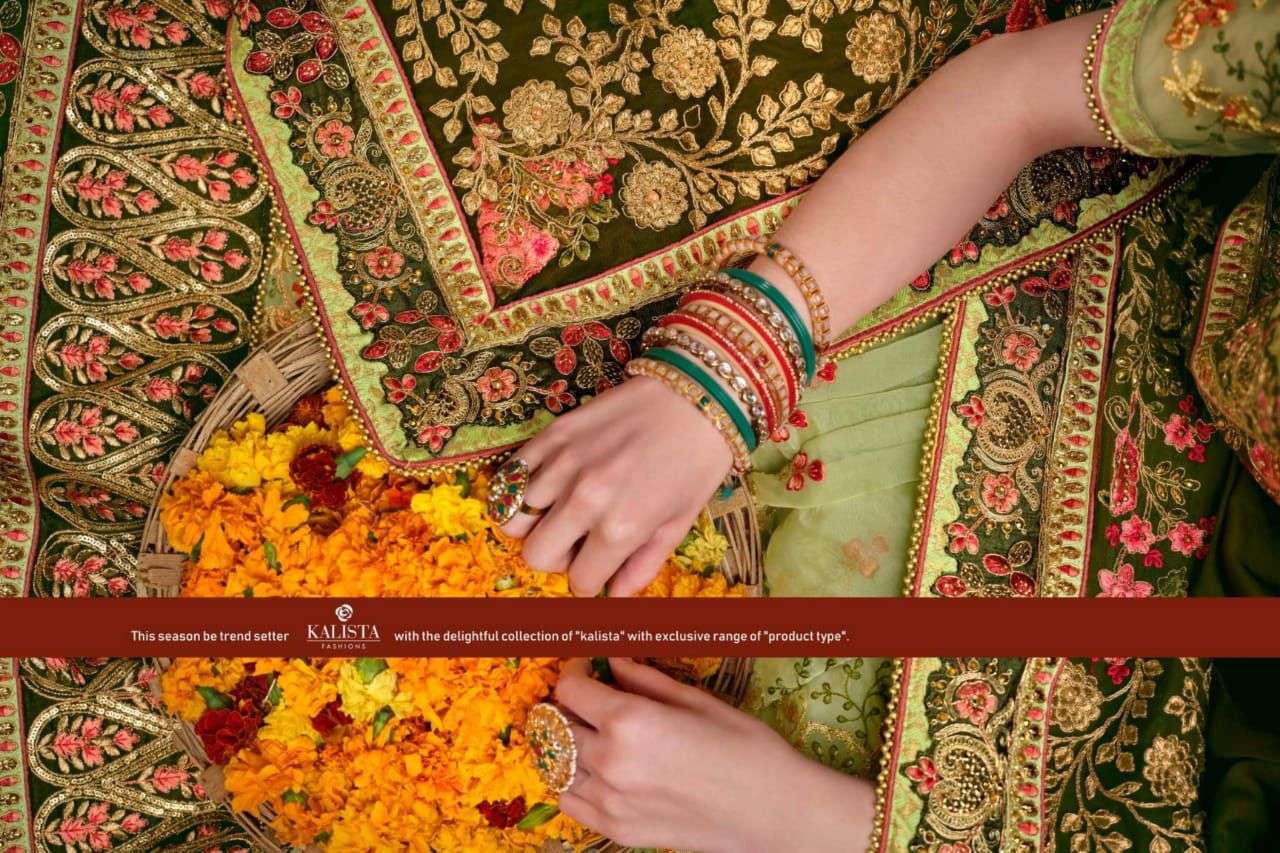 Kalista khwaab vol 18 glass organza designer sarees for festival