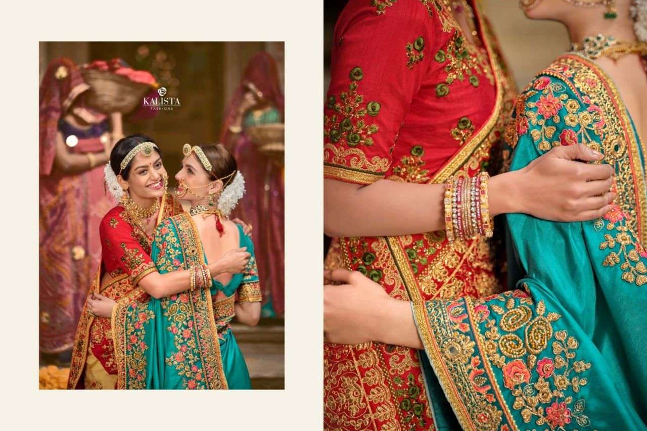 Kalista khwaab vol 18 glass organza designer sarees for festival