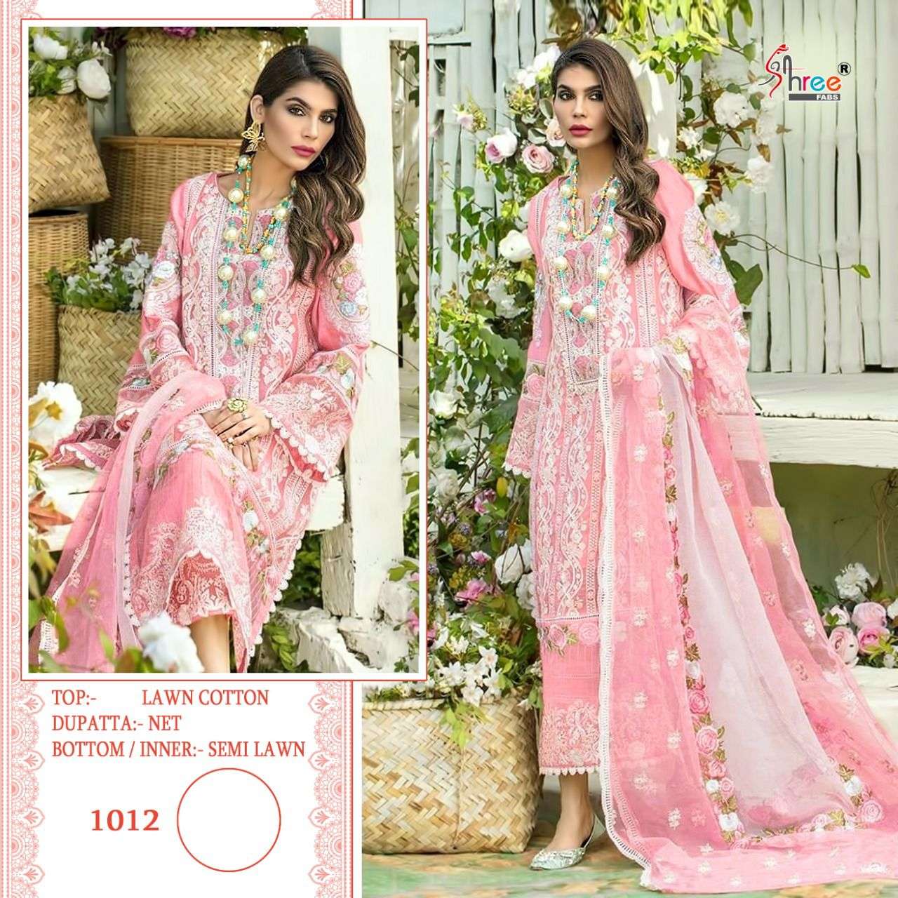shree fabs crimson 1012 design colors cotton lawn pakistani dresses
