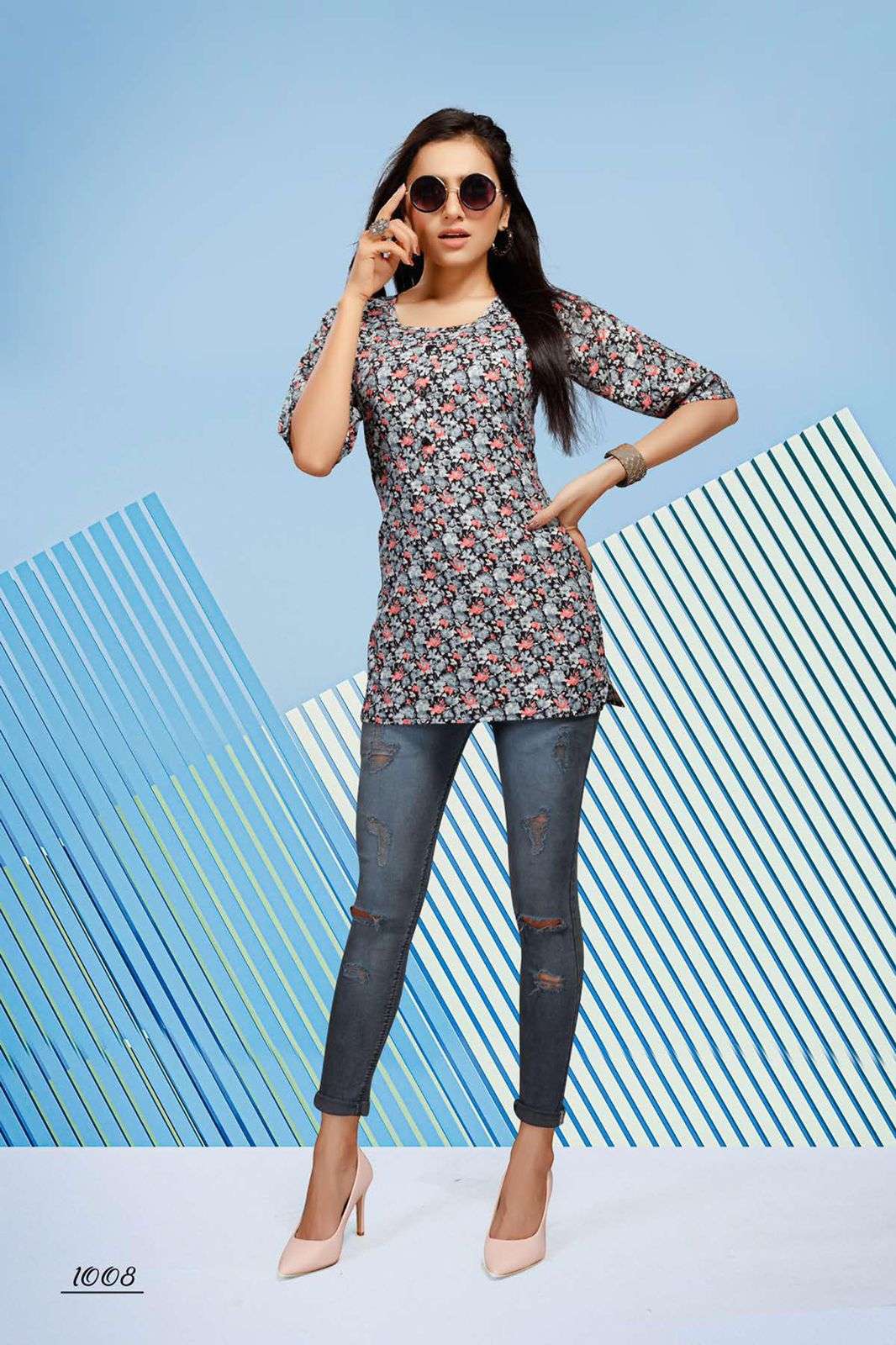 CLOCK VOL.2 BY BEAUTY QUEEN HEAVY COTTON SHORT TOP CATALOG WHOLESALER BEST RATE