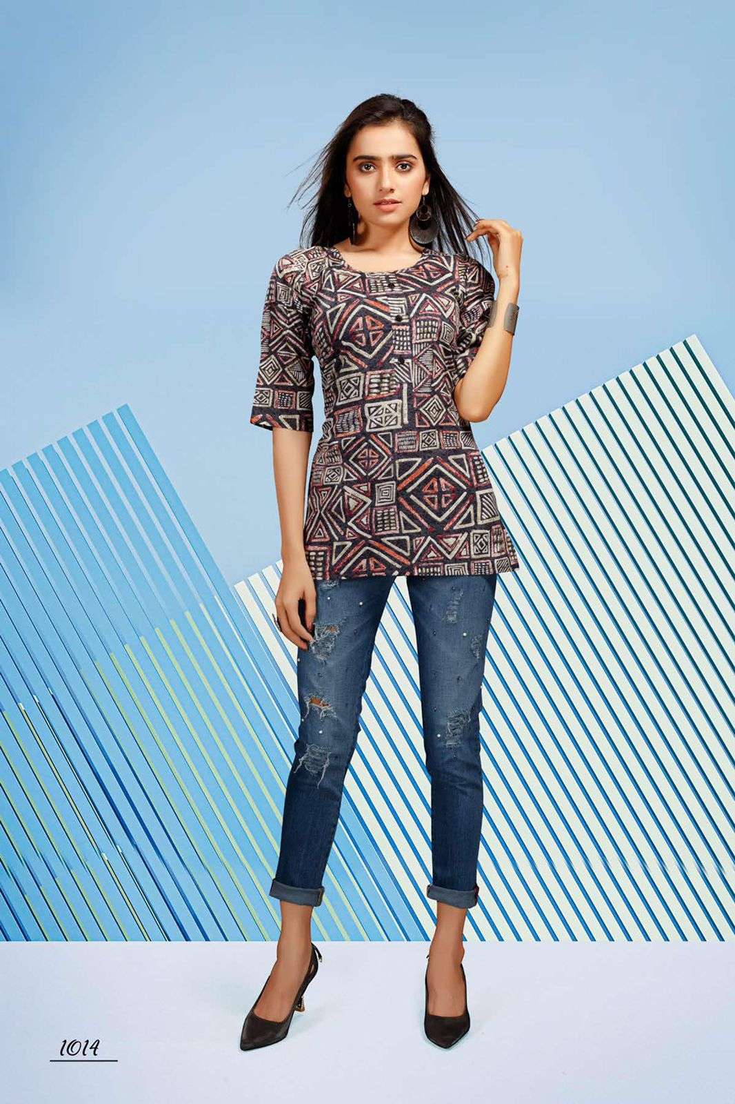 CLOCK VOL.2 BY BEAUTY QUEEN HEAVY COTTON SHORT TOP CATALOG WHOLESALER BEST RATE