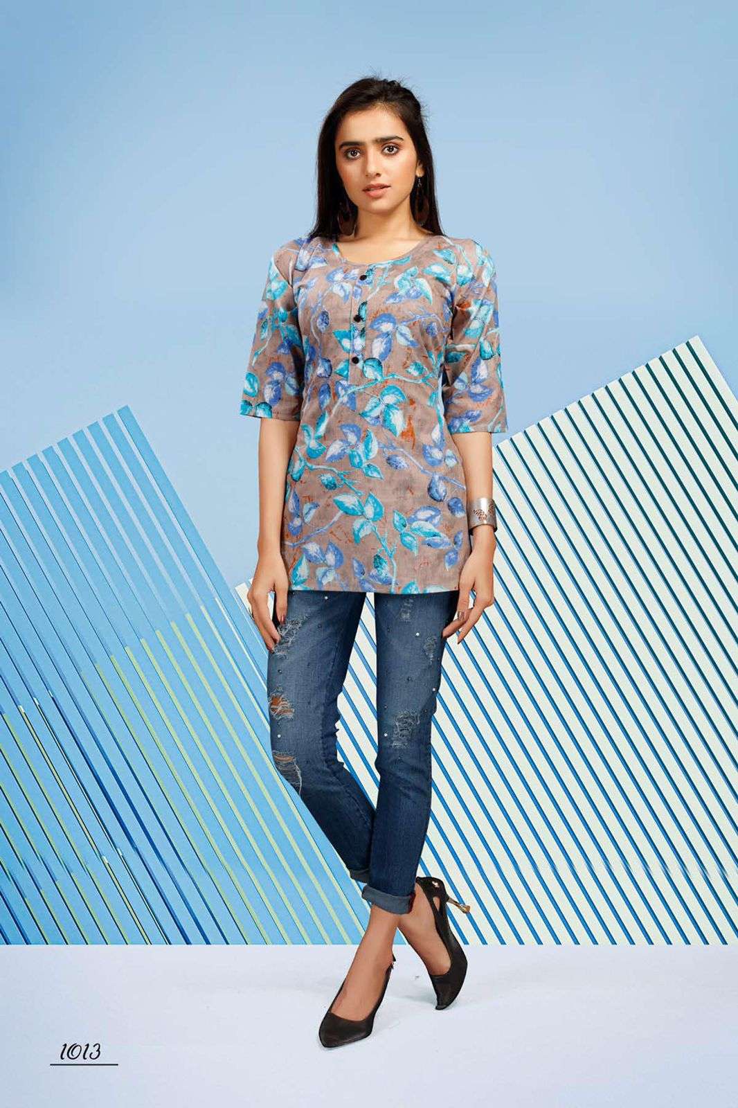 CLOCK VOL.2 BY BEAUTY QUEEN HEAVY COTTON SHORT TOP CATALOG WHOLESALER BEST RATE