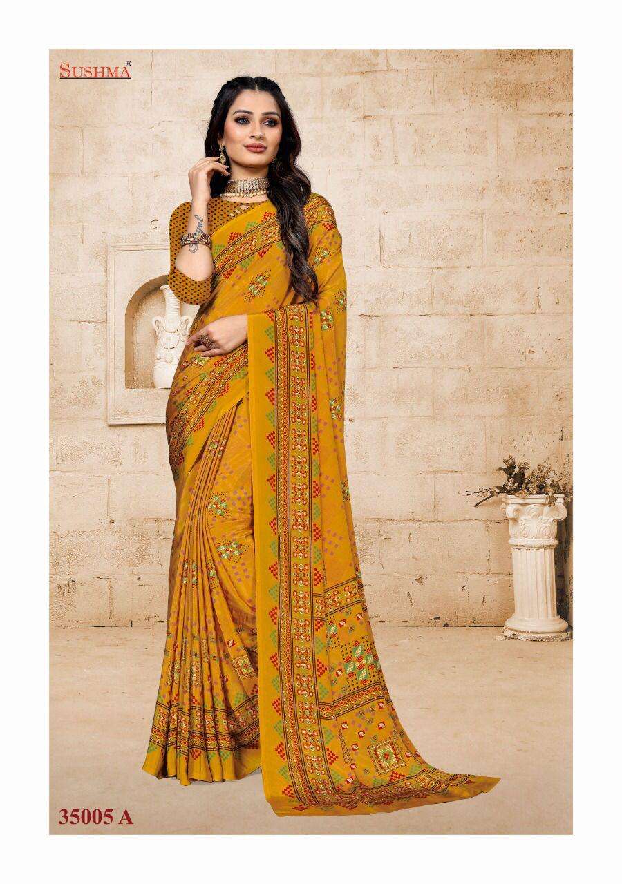 grace catalogue by sushma crape silk printed sarees