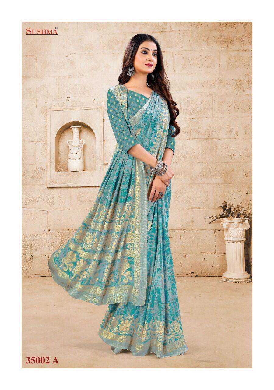 grace catalogue by sushma crape silk printed sarees