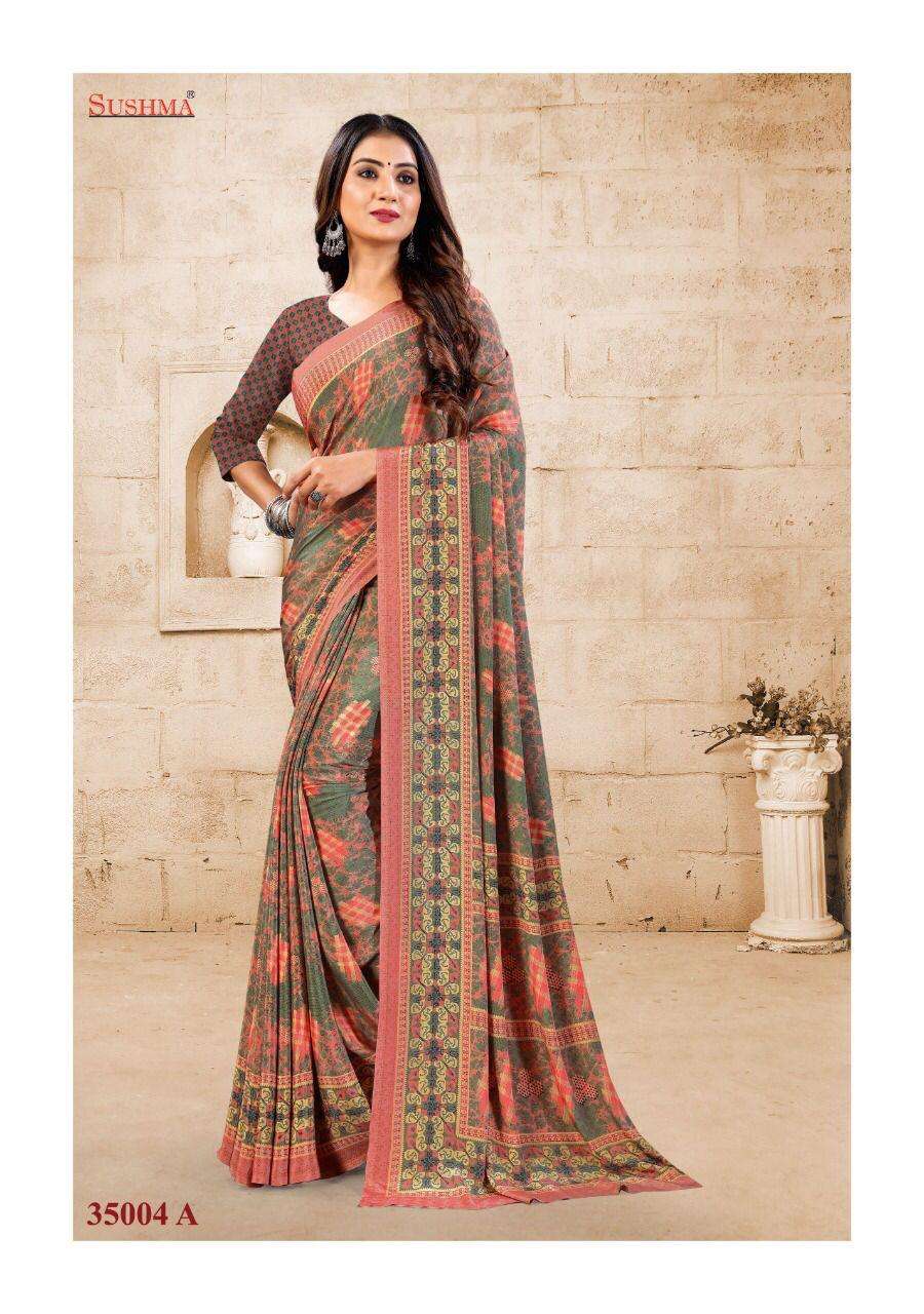 grace catalogue by sushma crape silk printed sarees