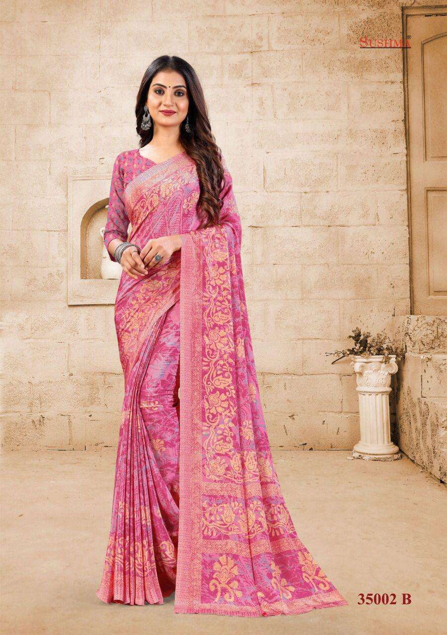 grace catalogue by sushma crape silk printed sarees
