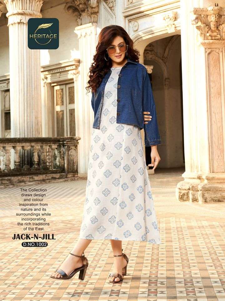 Tropical Printed Jacket Kurti at best price in New Delhi by Om Sai  Enterprises | ID: 8051956230