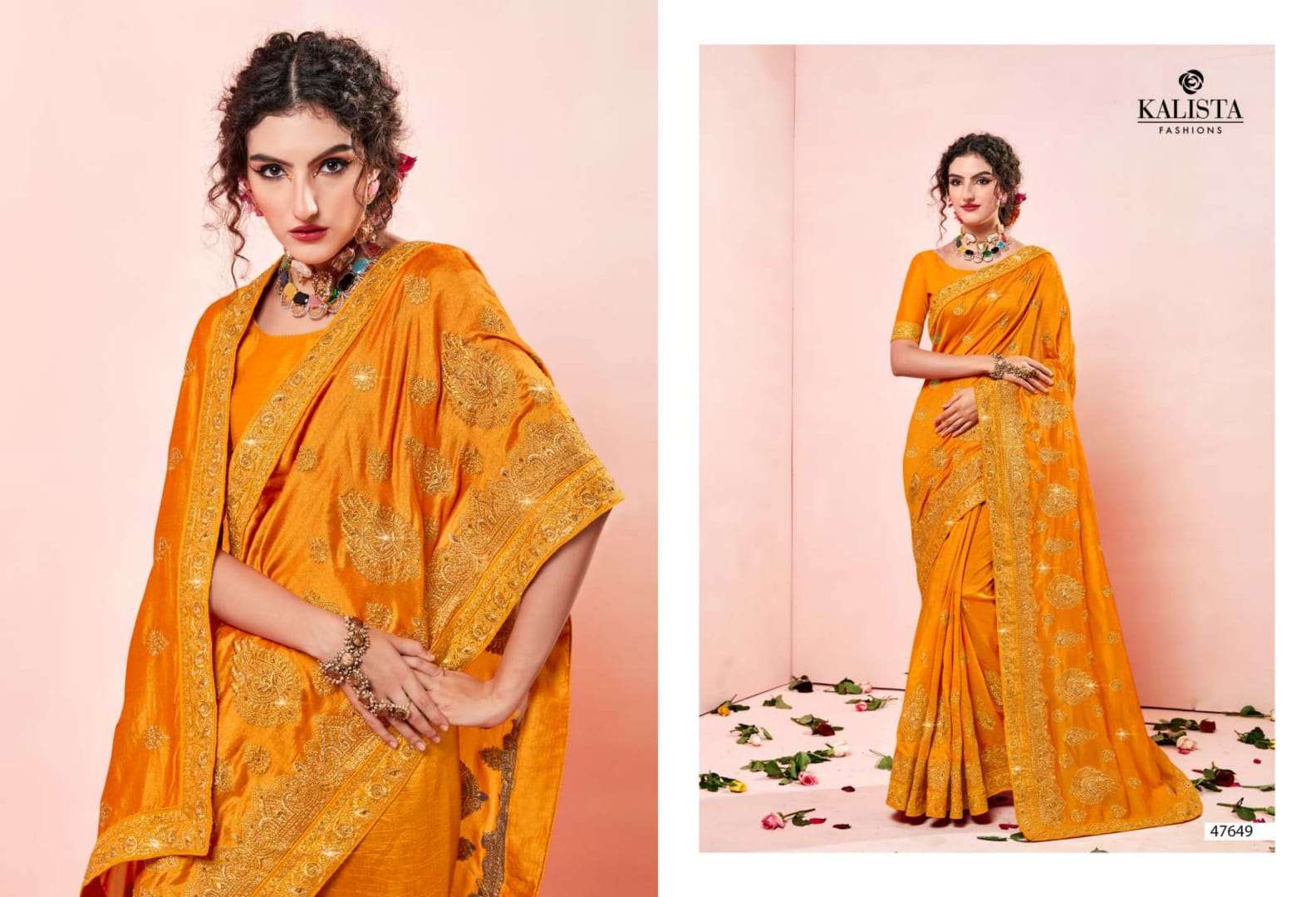 kalista gulkand vol 2 vichitra silk embroidery fancy sarees