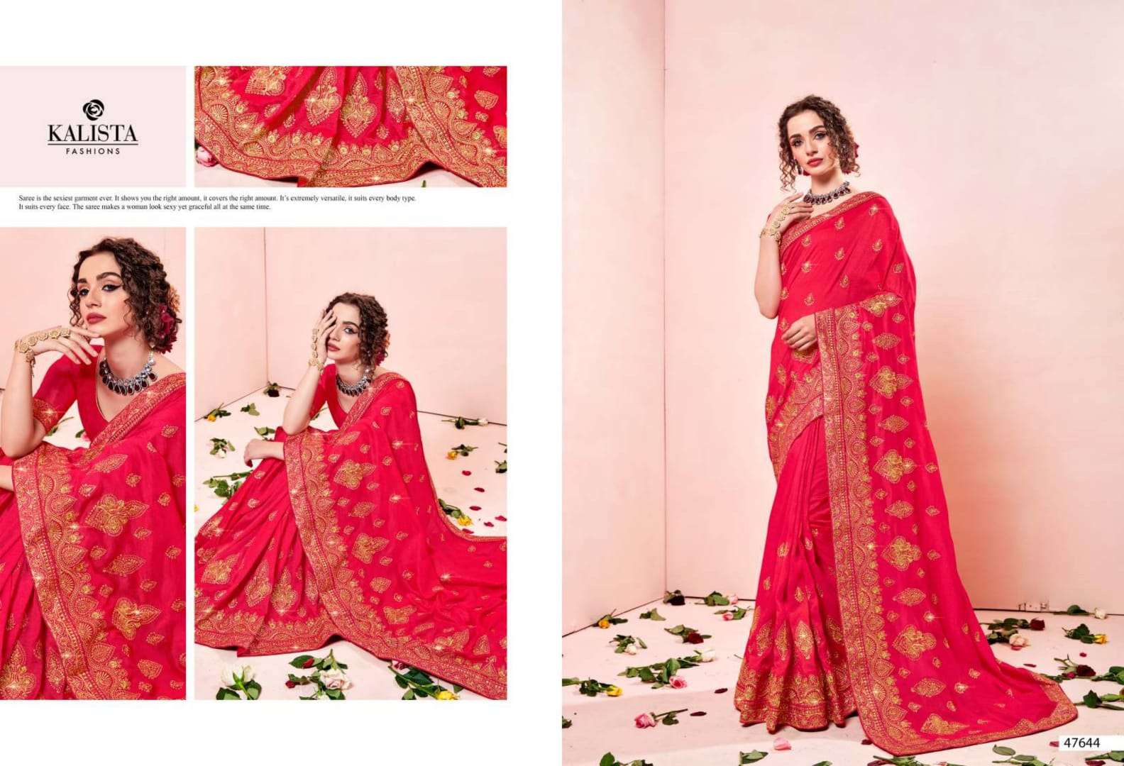 kalista gulkand vol 2 vichitra silk embroidery fancy sarees