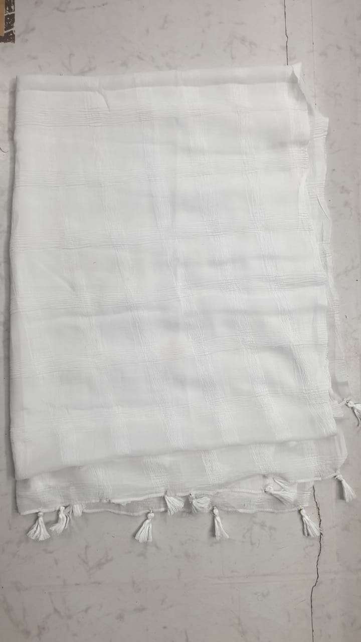 kc fiona tassel chiffon plain dupatta multi color wholesale supplier 