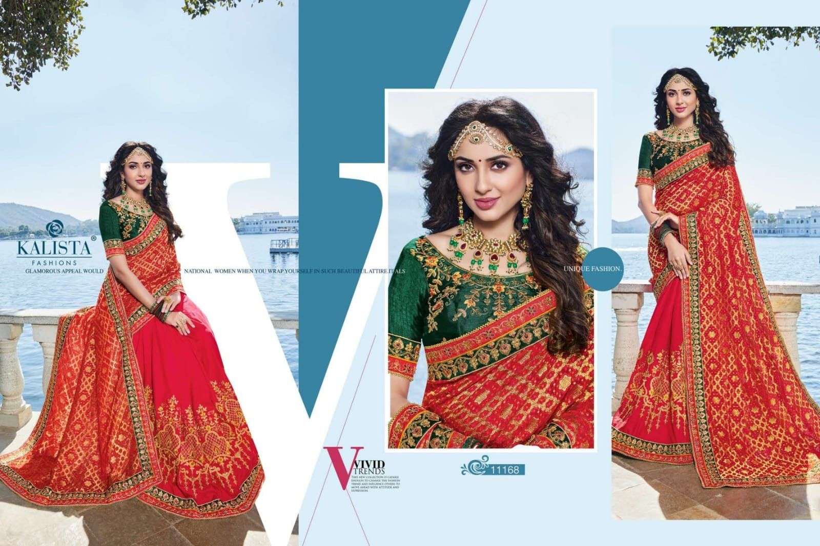 kohinoor gold vol 2 by kalista exclusive culcutta work designer saree