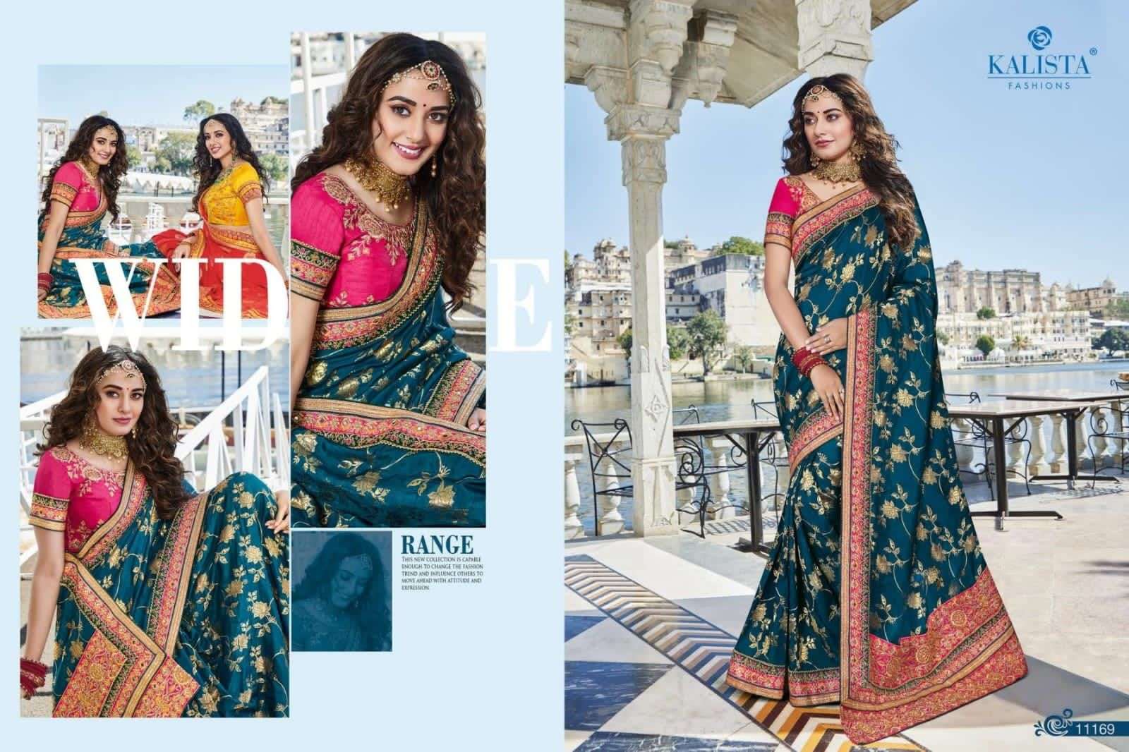 kohinoor gold vol 2 by kalista exclusive culcutta work designer saree