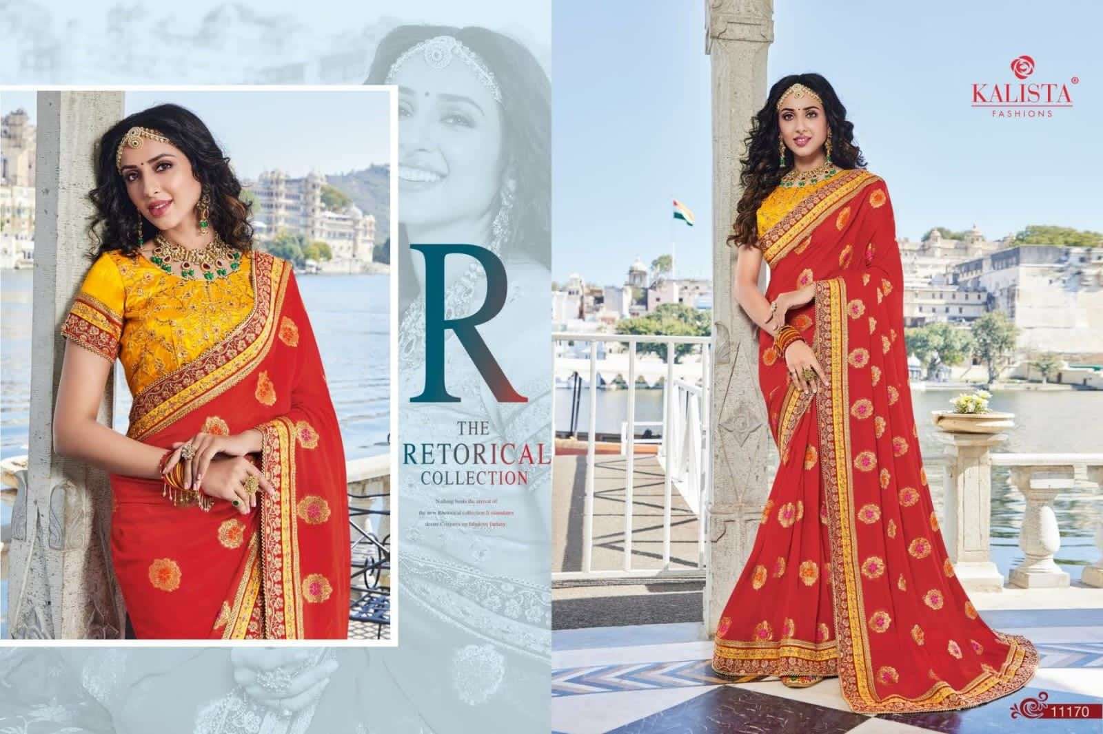 kohinoor gold vol 2 by kalista exclusive culcutta work designer saree