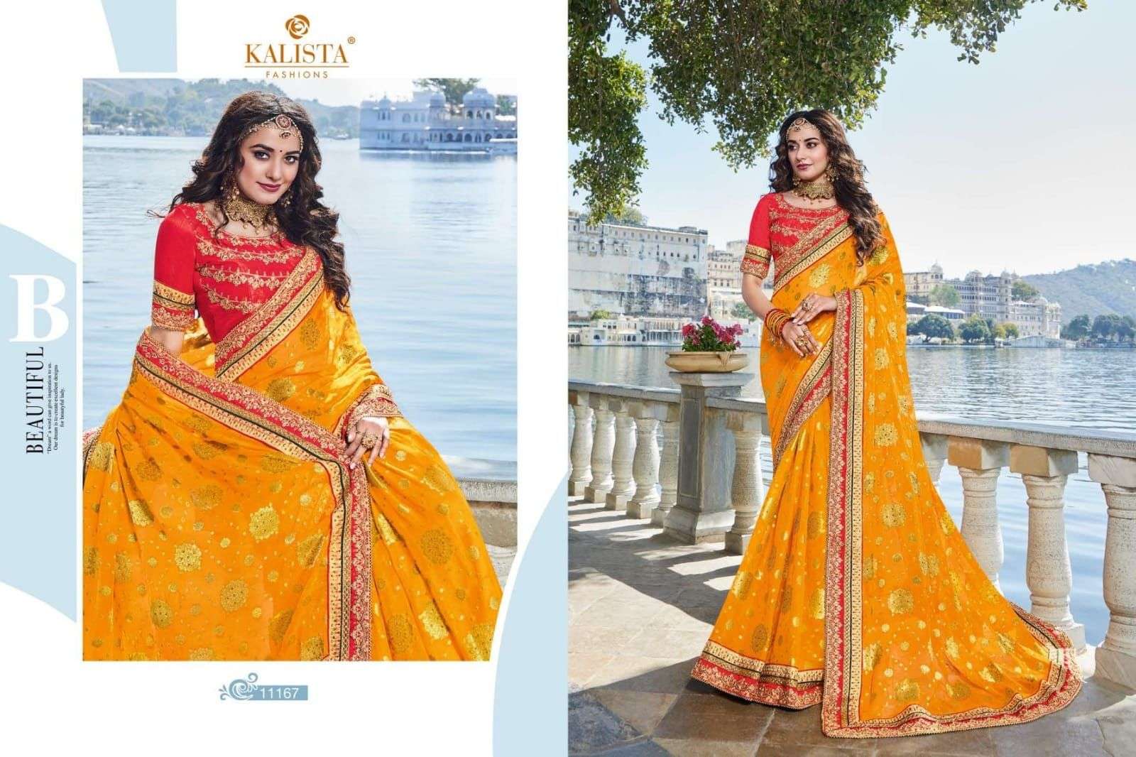 kohinoor gold vol 2 by kalista exclusive culcutta work designer saree