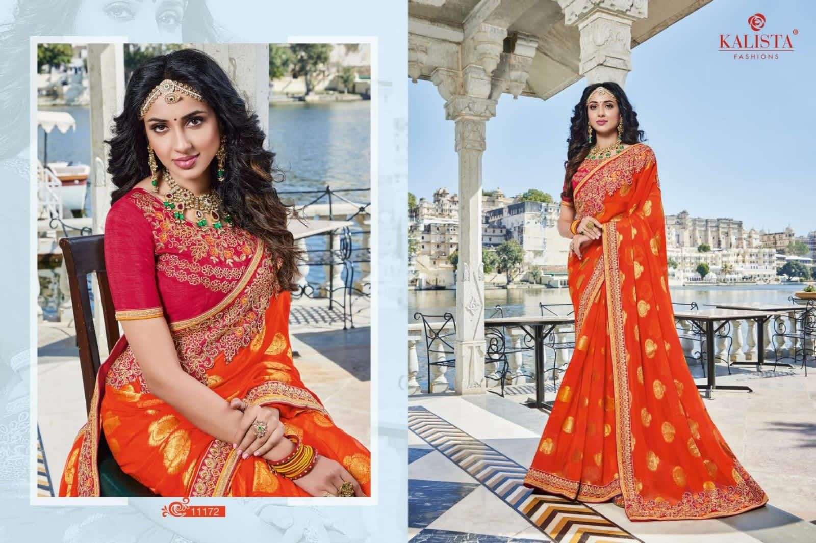 kohinoor gold vol 2 by kalista exclusive culcutta work designer saree