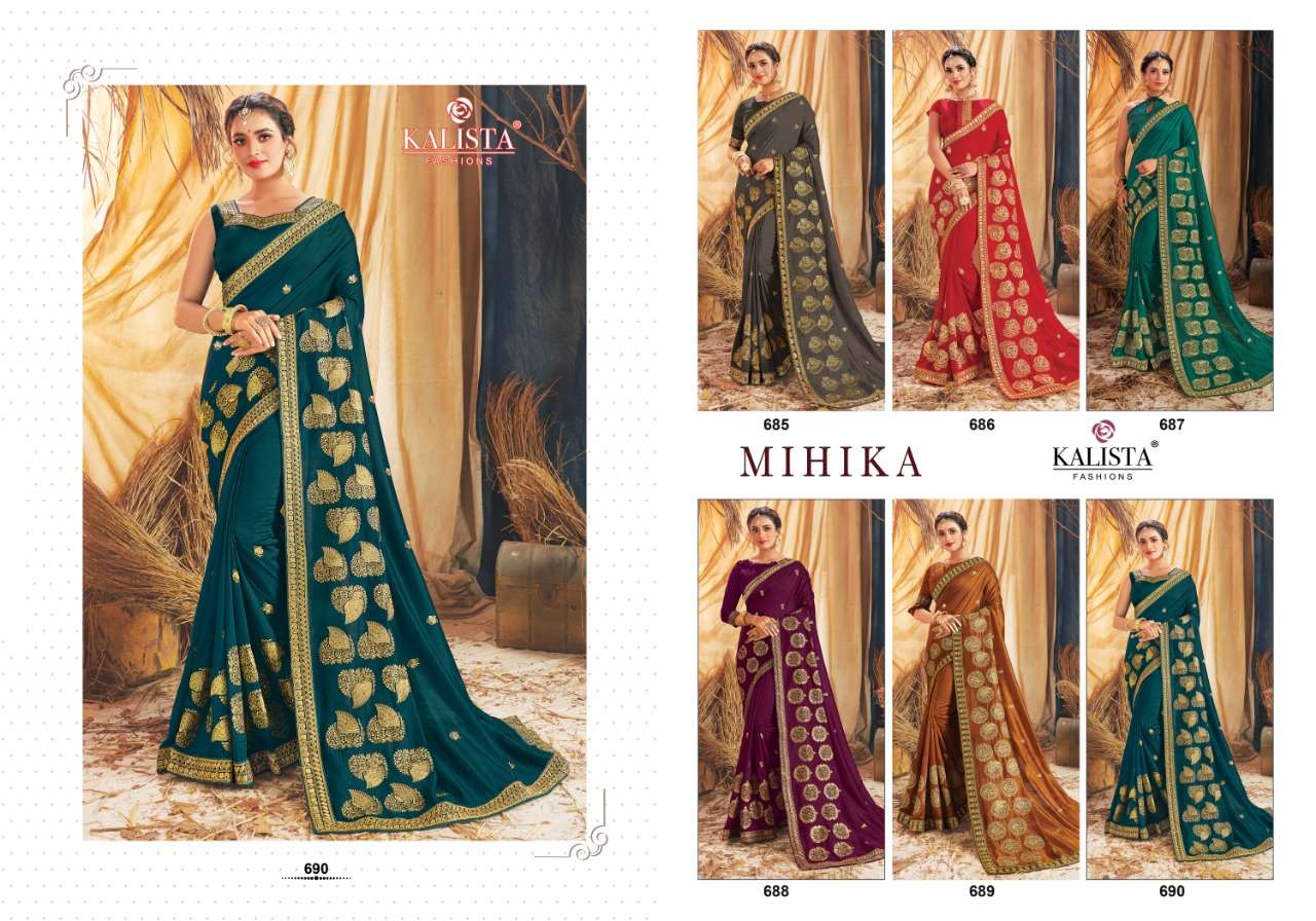mihika by kalista vichitra silk fancy sarees