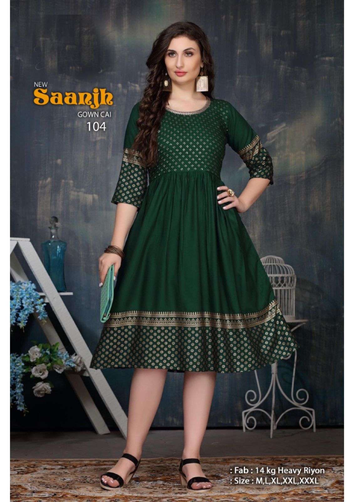 SAANJH VOL.2 BY BEAUTY QUEEN HEAVY RAYON WITH WORK KURTI CATALOG WHOLESALER BEST RATE CHENNAI MALAYSIA
