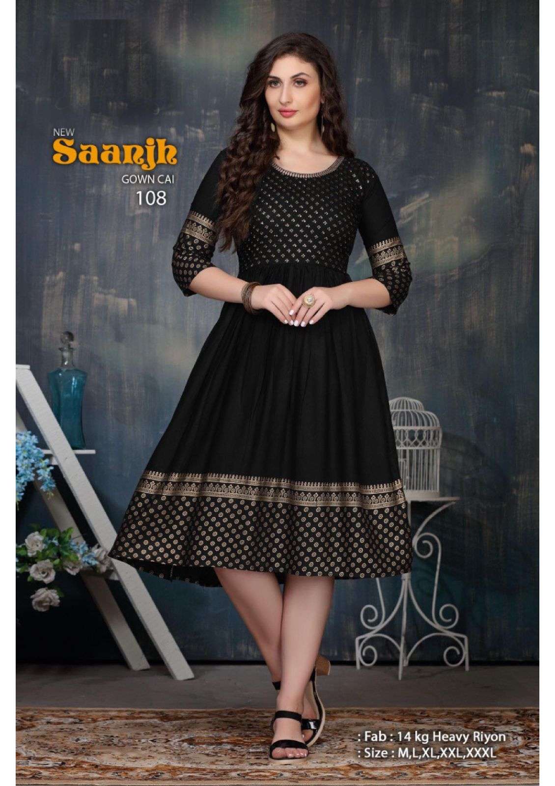 SAANJH VOL.2 BY BEAUTY QUEEN HEAVY RAYON WITH WORK KURTI CATALOG WHOLESALER BEST RATE CHENNAI MALAYSIA