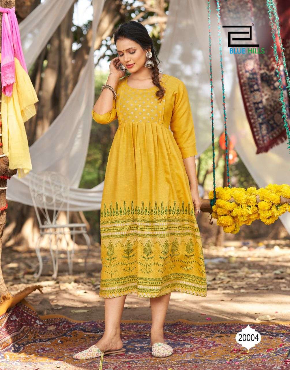 blue hills trend vol 20 simple kurti seller for wholesale shopee 