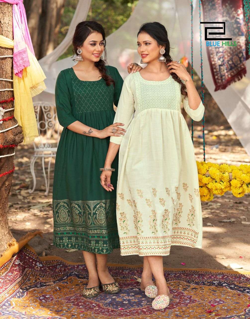 blue hills trend vol 20 simple kurti seller for wholesale shopee 