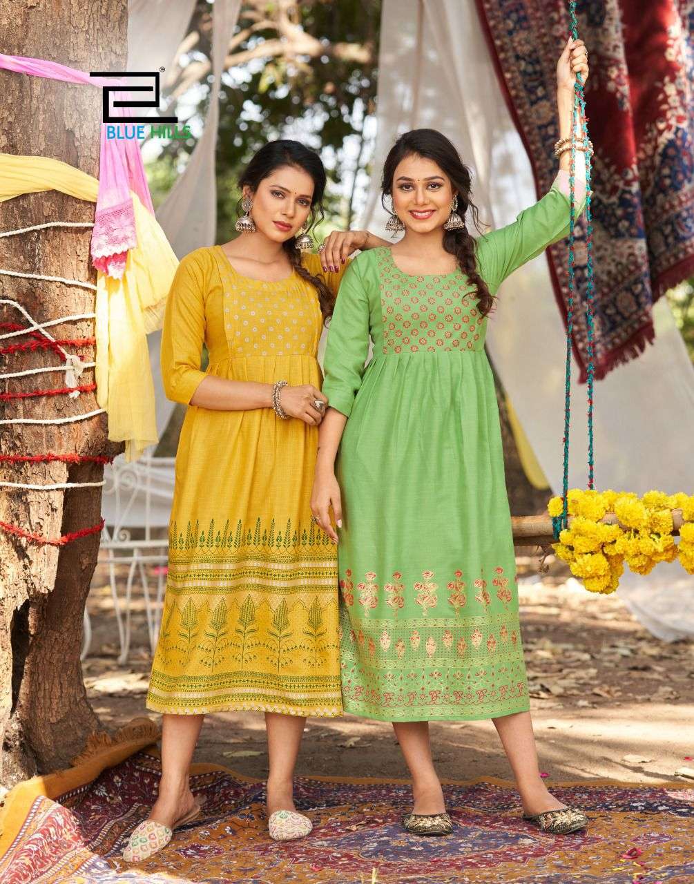 blue hills trend vol 20 simple kurti seller for wholesale shopee 