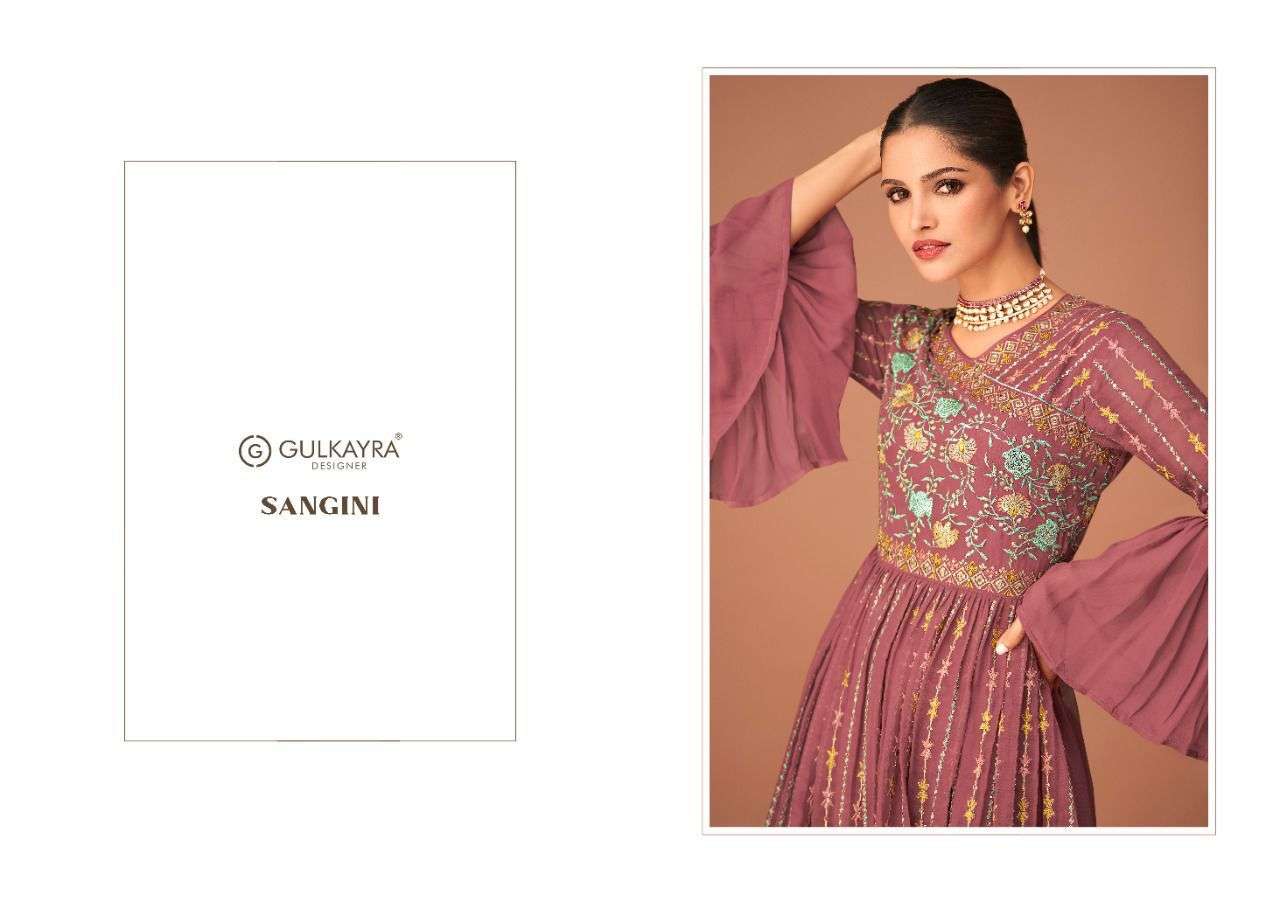 sangini by gulkayra georgette readymade free size gharara suits wholesaler