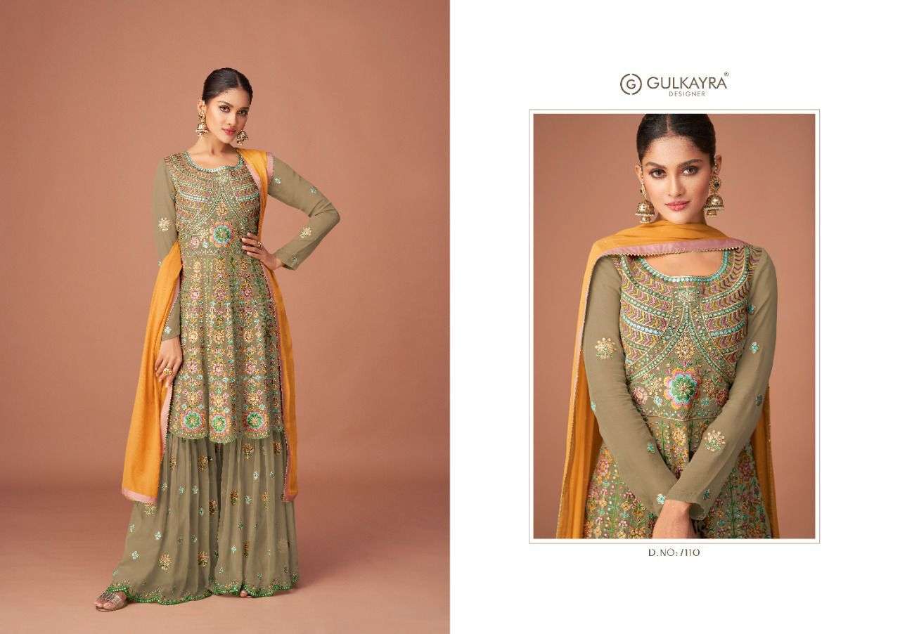 sangini by gulkayra georgette readymade free size gharara suits wholesaler
