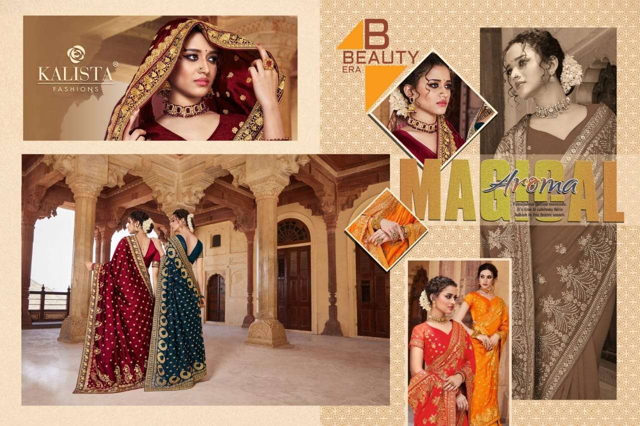 virasat gold vol 3 by kalista vichitra silk embroidery fancy sarees