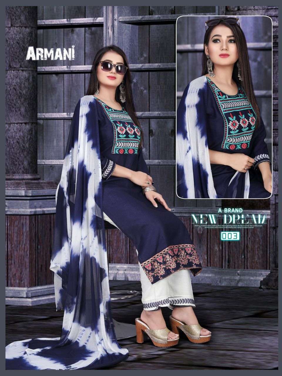 AAGYA Armani Pant Vol.1 HEAVY RAYON SLUB Block Work Patta and Heavy Embroiered Galla Work with Screen Block Work Patta and Embroidery patta in pant READYMADE SUIT CATALOG WHOLESALER BEST RATE