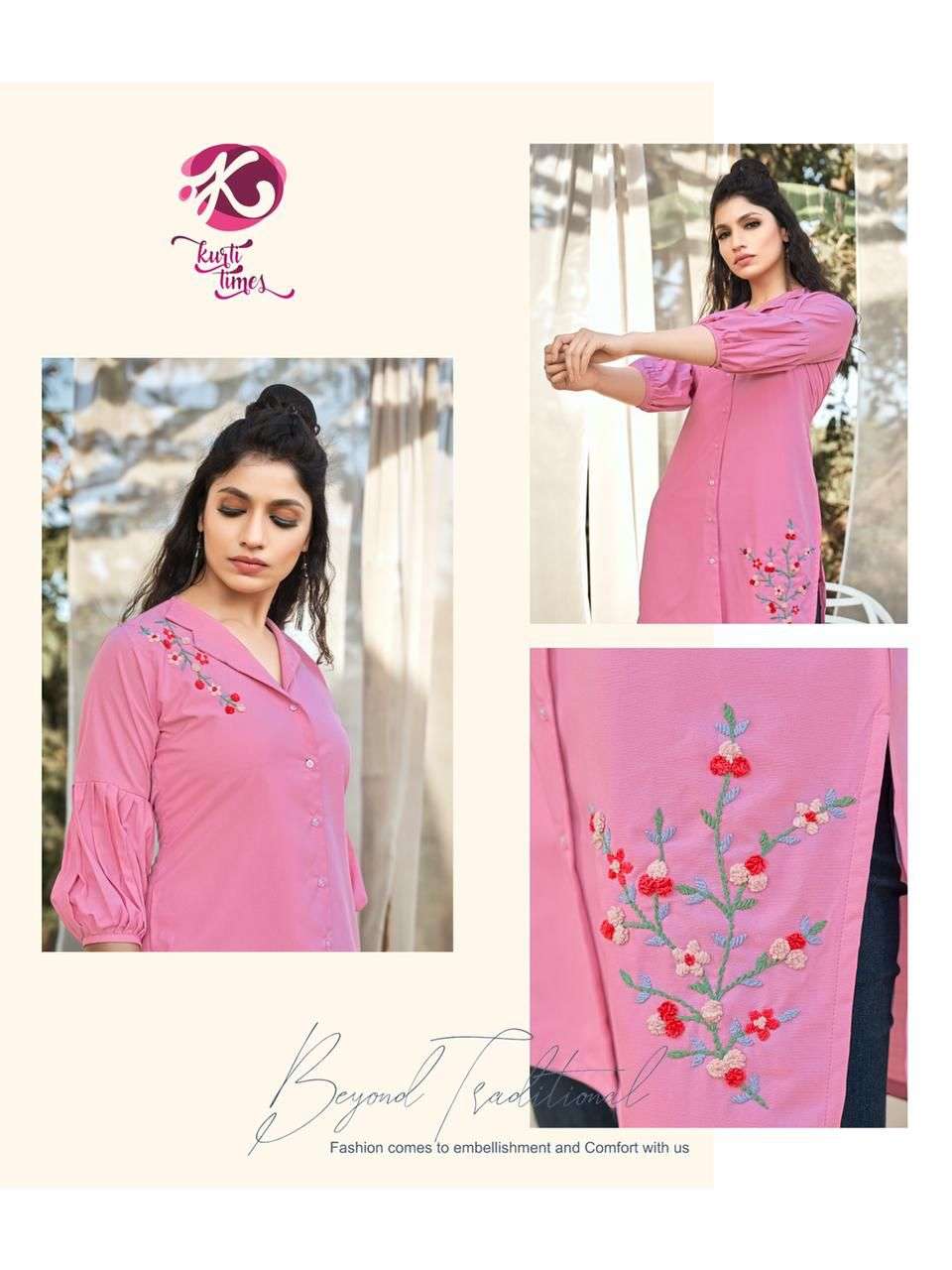 kurti times dora georgette short kurtis supplier 