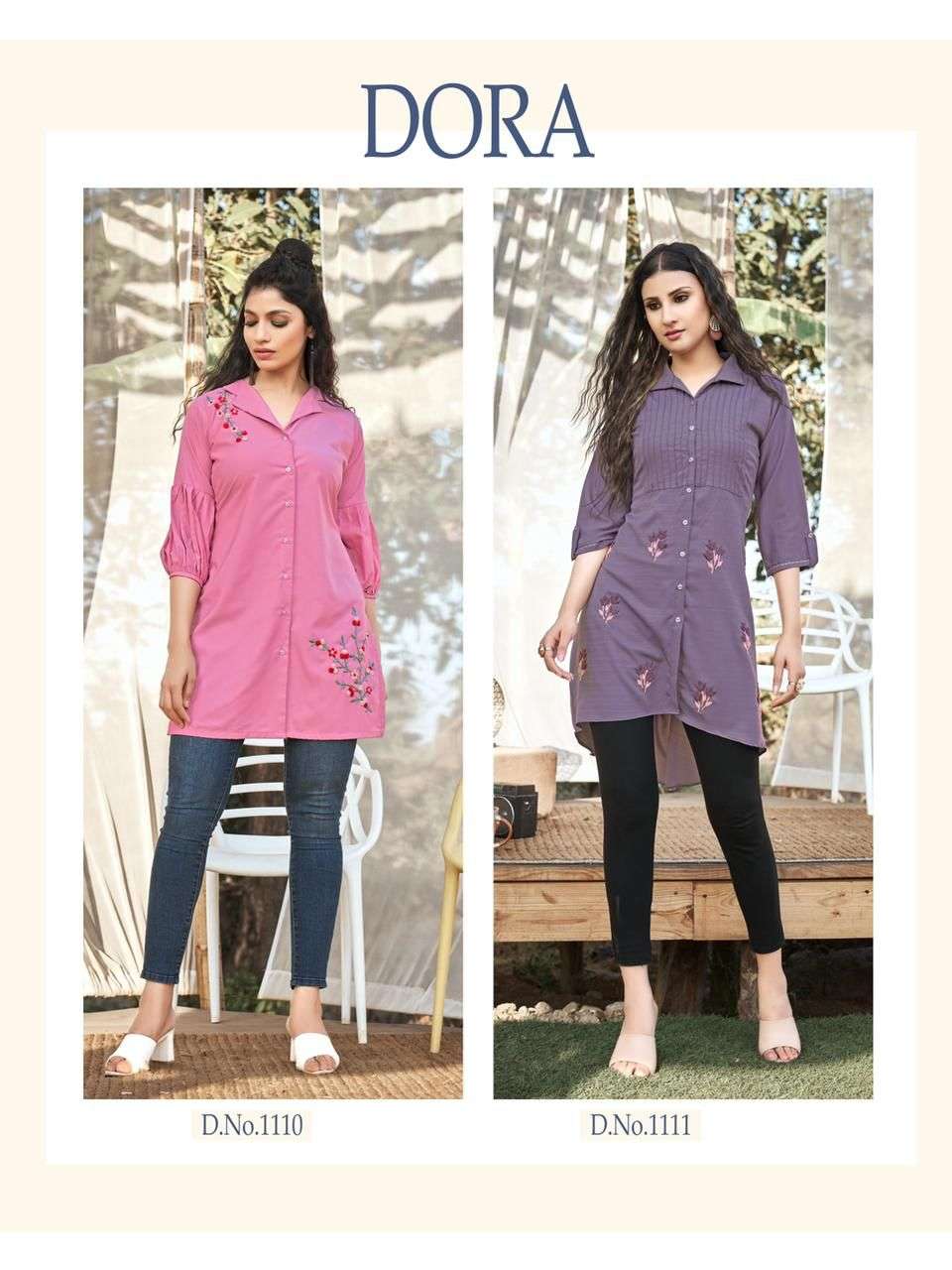 kurti times dora georgette short kurtis supplier 