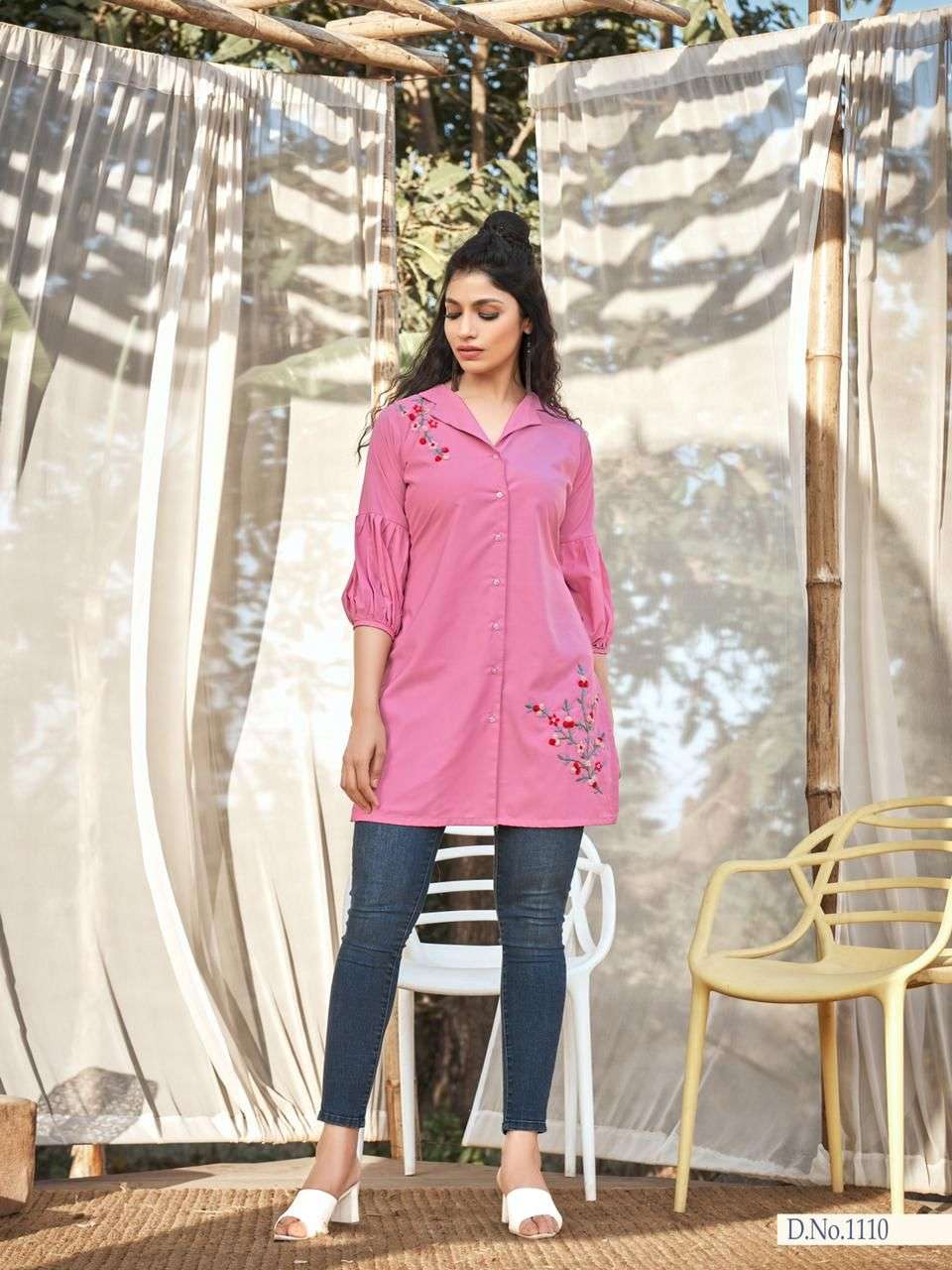 kurti times dora georgette short kurtis supplier 