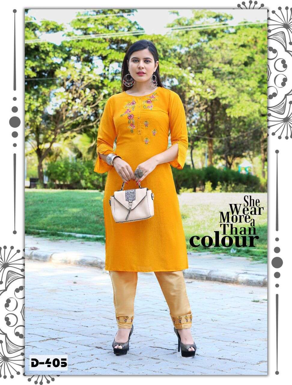 RANG TARANG Tanisha 2 Coral silk Chinon With Inner(Astar) cotton pant designer work CATALOG WHOLESALER BEST RATE