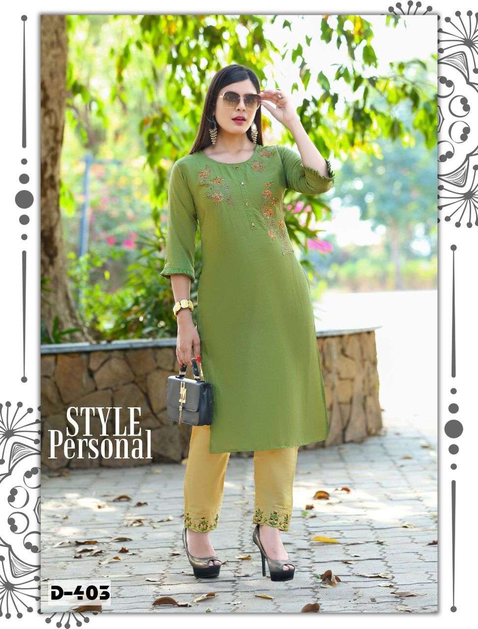 RANG TARANG Tanisha 2 Coral silk Chinon With Inner(Astar) cotton pant designer work CATALOG WHOLESALER BEST RATE