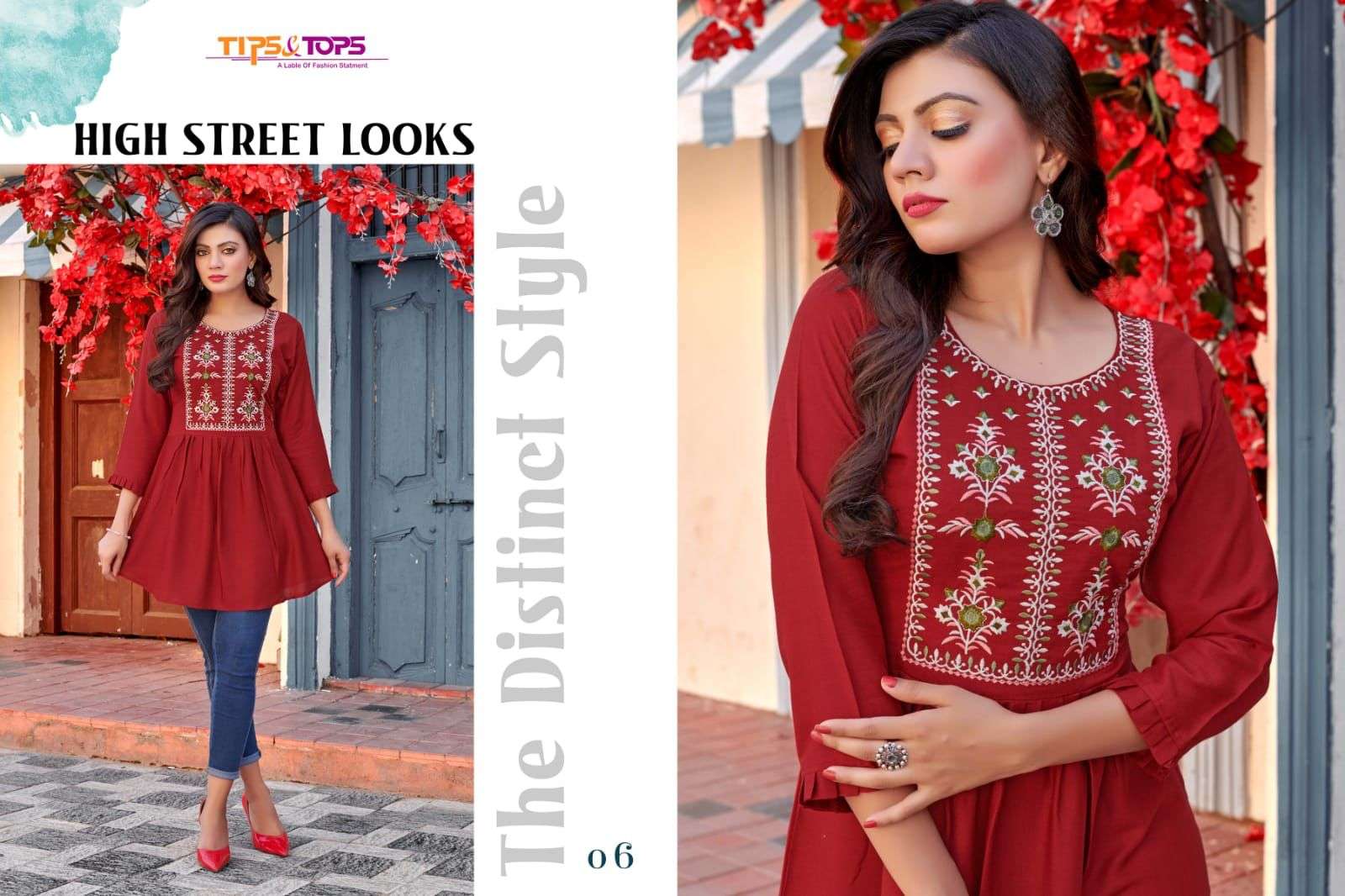 TIPS & TOPS Bubbly Vol 05 Heavy Reyon Slub  Embroidery WORK Fancy Western Shorty with Extraordinary Patterns TOP CATALOG WHOLESALER BEST RATE