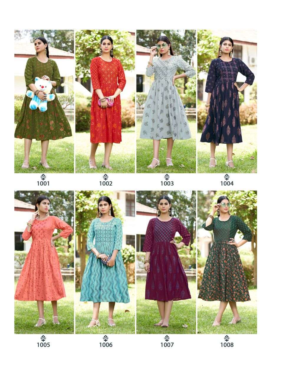 LIPIKA7 HEAVY RAYON THREAD WORK IN TOP With a combination of THREAD WORK AND PRINTS KURTI CATALOG WHOLELSALER BEST RATE