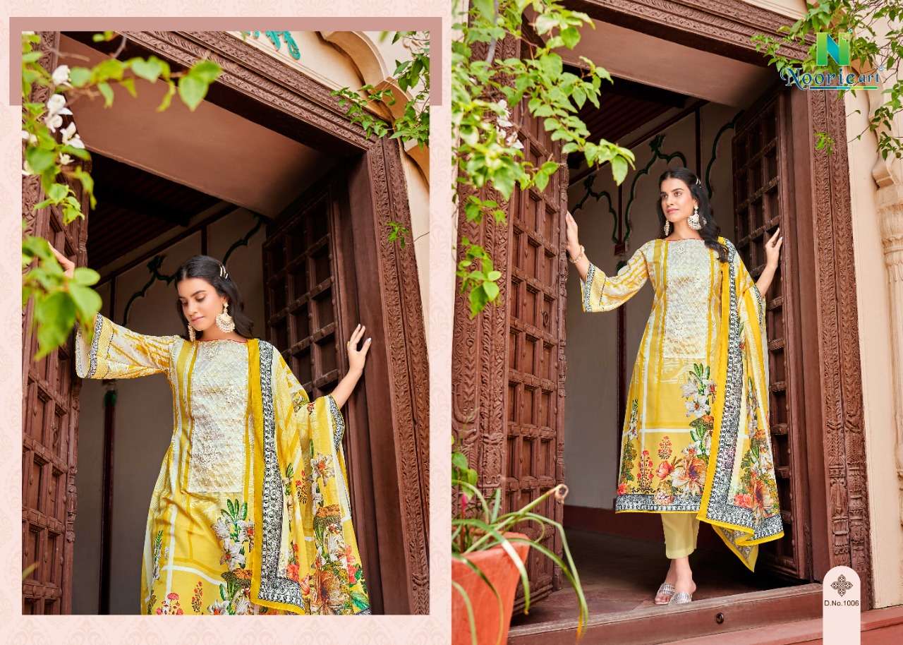noorie art noor e ishq jam satin dress catalog 