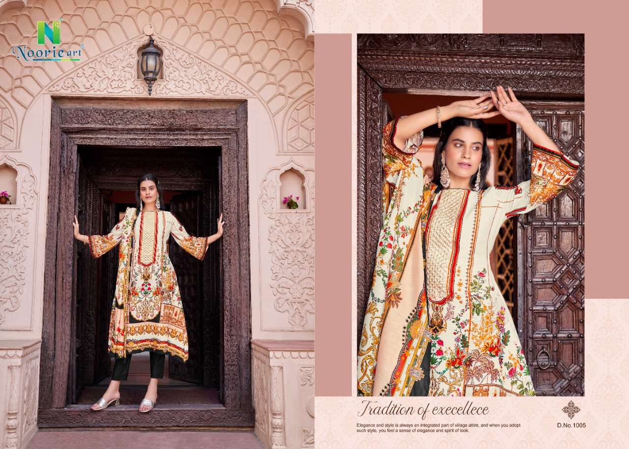 noorie art noor e ishq jam satin dress catalog 