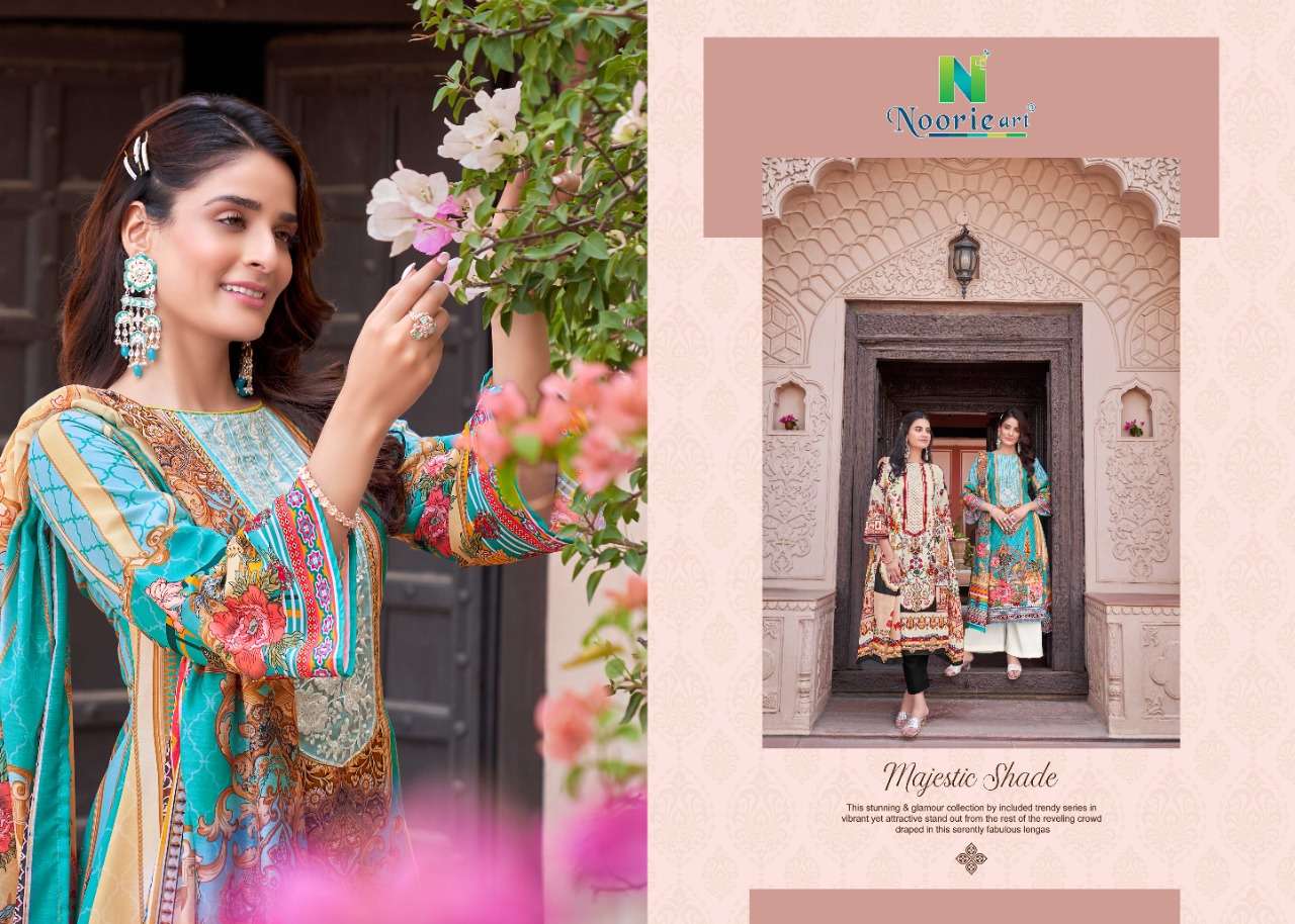 noorie art noor e ishq jam satin dress catalog 