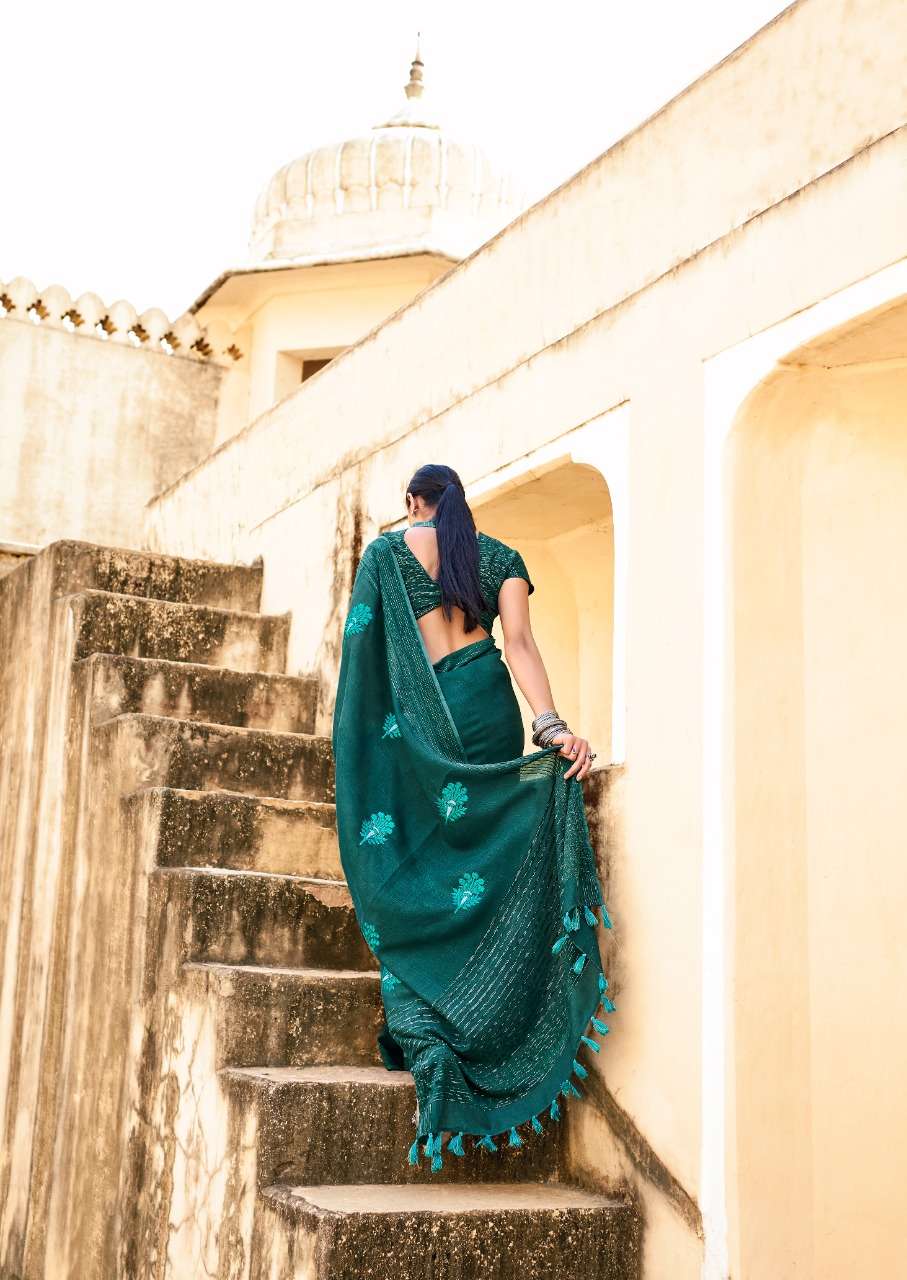 sr brand srinika handloom linen velvet fancy sarees authorized supplier 