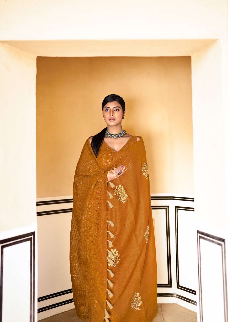 sr brand srinika handloom linen velvet fancy sarees authorized supplier 