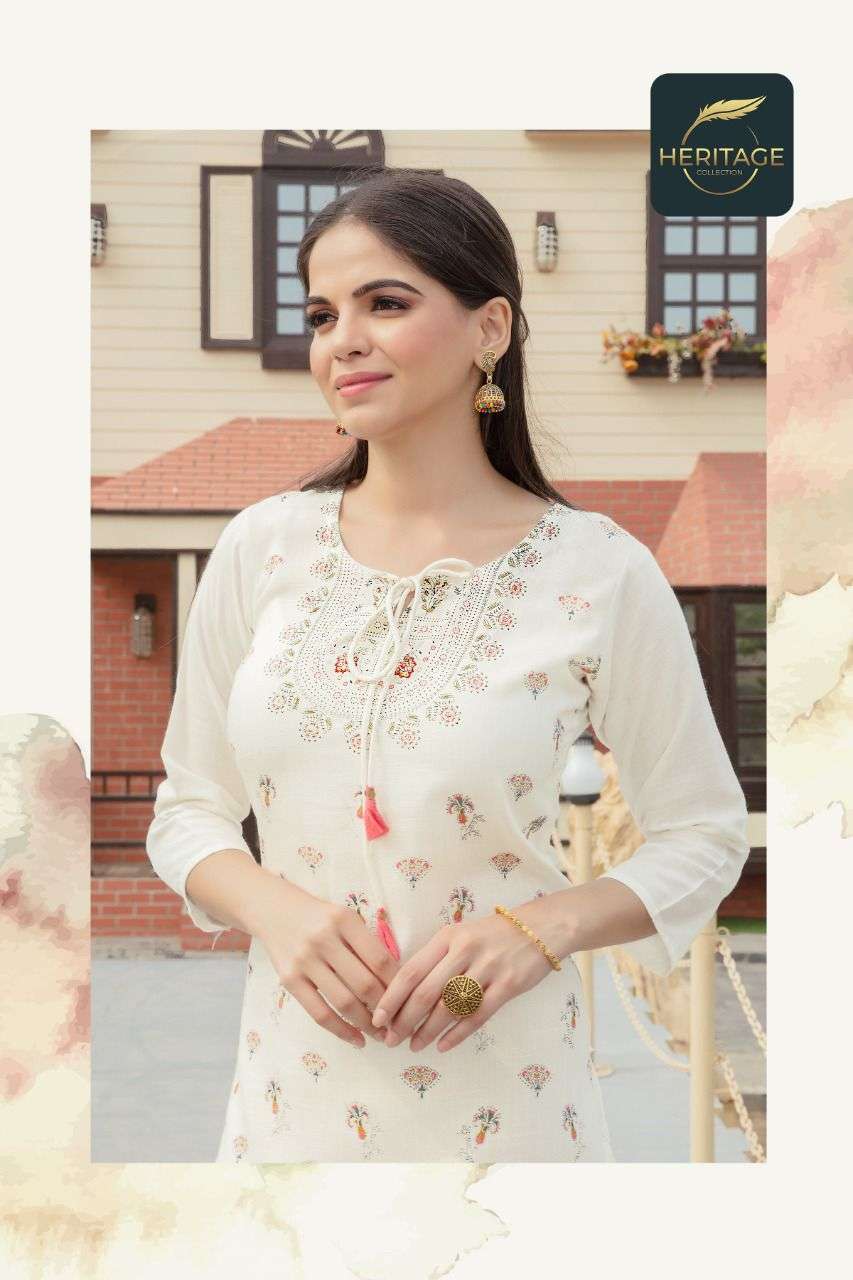 heritage kimaya vol 2 simple wear kurti at affordable price 
