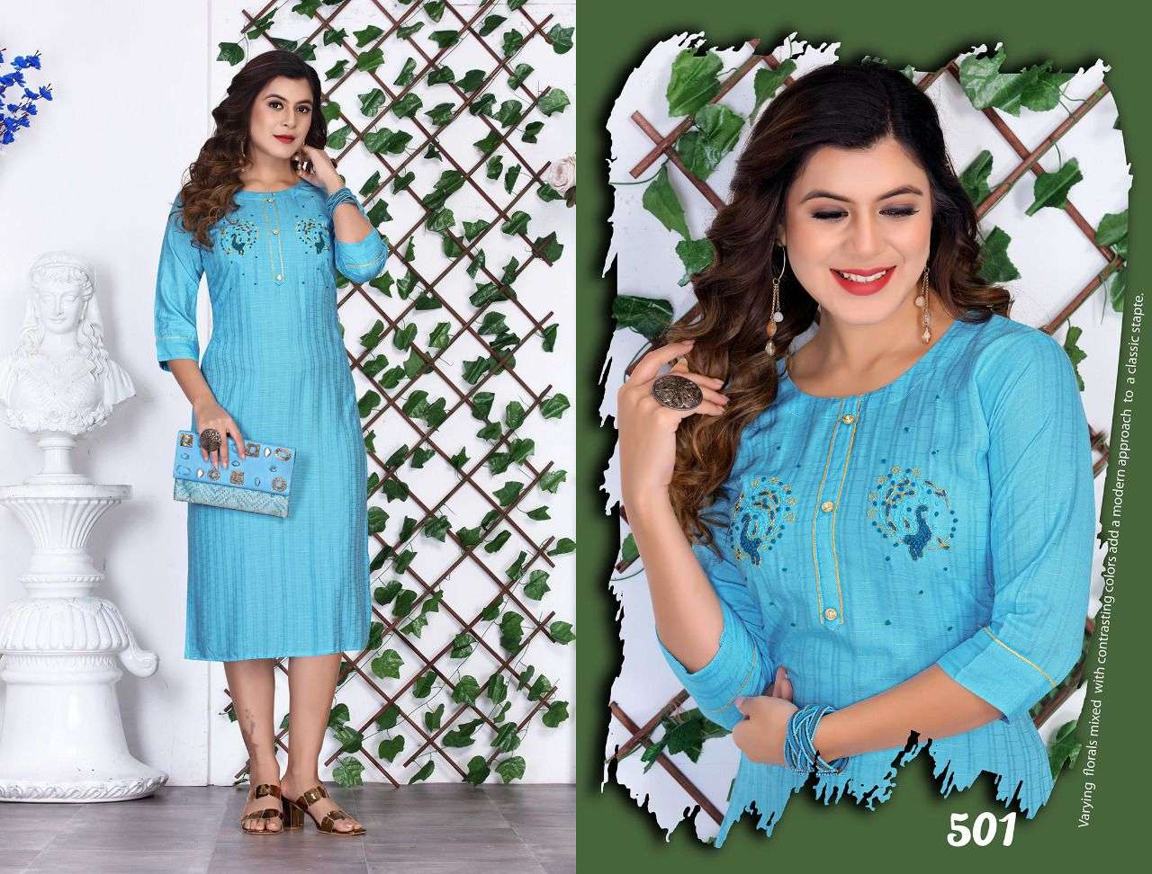 BEAUTYZAVIA QUEEN 17 Kg  Heavy Bombay Rayon Hand Work Embroidered Straight  Kurta CATALOG WHOLESALER BEST RATE