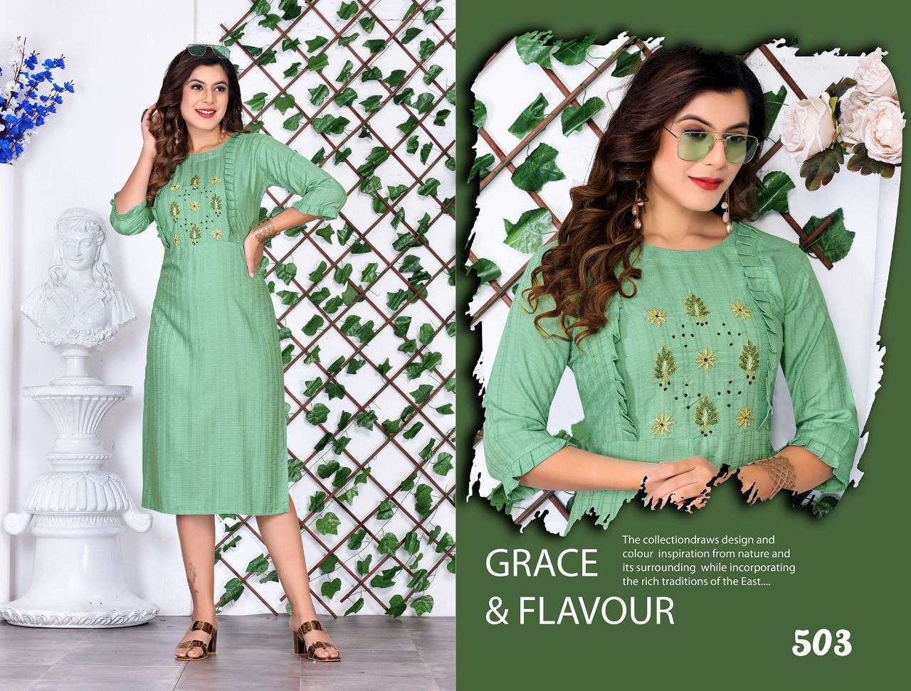 BEAUTYZAVIA QUEEN 17 Kg  Heavy Bombay Rayon Hand Work Embroidered Straight  Kurta CATALOG WHOLESALER BEST RATE