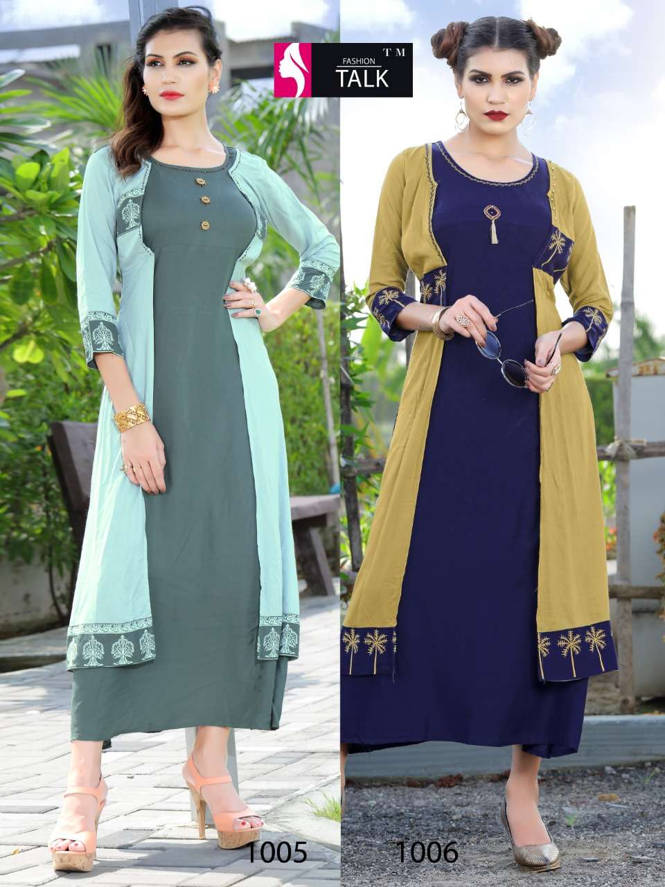 FASHION TALK DREAM GIRL VOL.2 MAGIC RAYON 14 KG WITH HEAVY ATTACHED  KOTI WITH WORK KURTI CATALOG WHOLESASLER BEST RATE