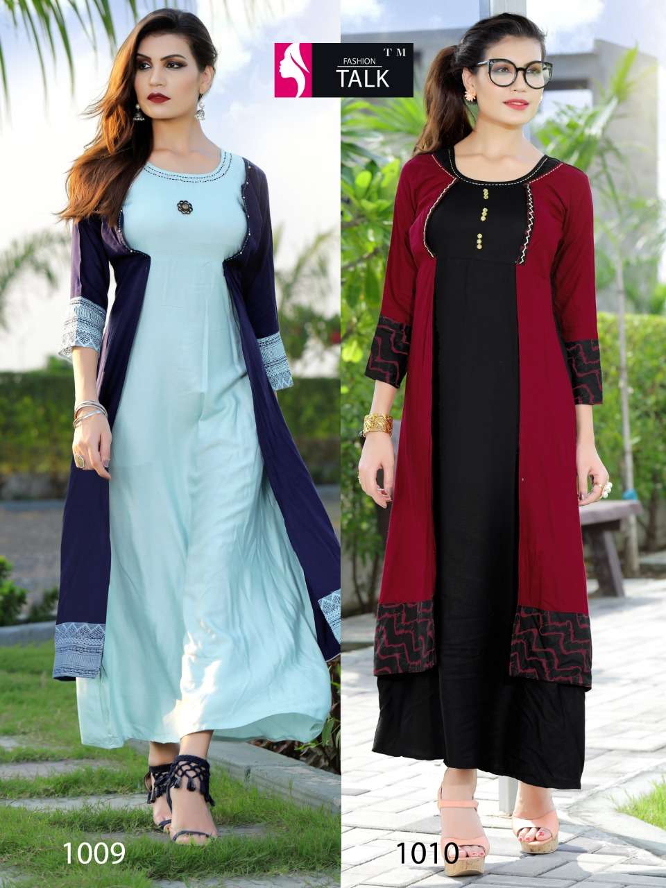 FASHION TALK DREAM GIRL VOL.2 MAGIC RAYON 14 KG WITH HEAVY ATTACHED  KOTI WITH WORK KURTI CATALOG WHOLESASLER BEST RATE