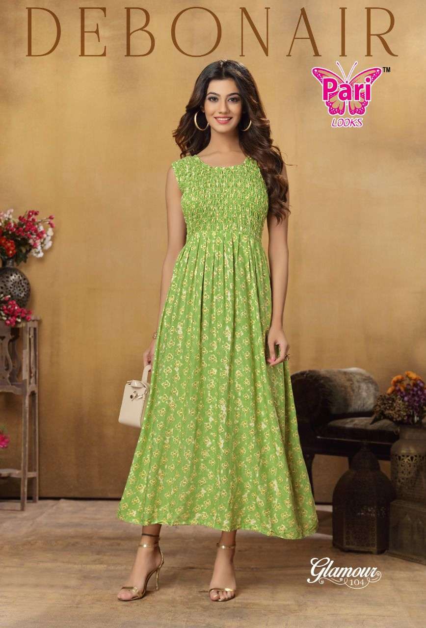 pari glamour flair style print kurti catalog for women girls 